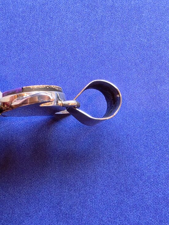 MELVIN CLEVELAND STERLING NAVAJO YEI DANCER STARRY NIGHT  Melvin Cleveland Navajo Sterling Silver/Inlay Kachina Pendant